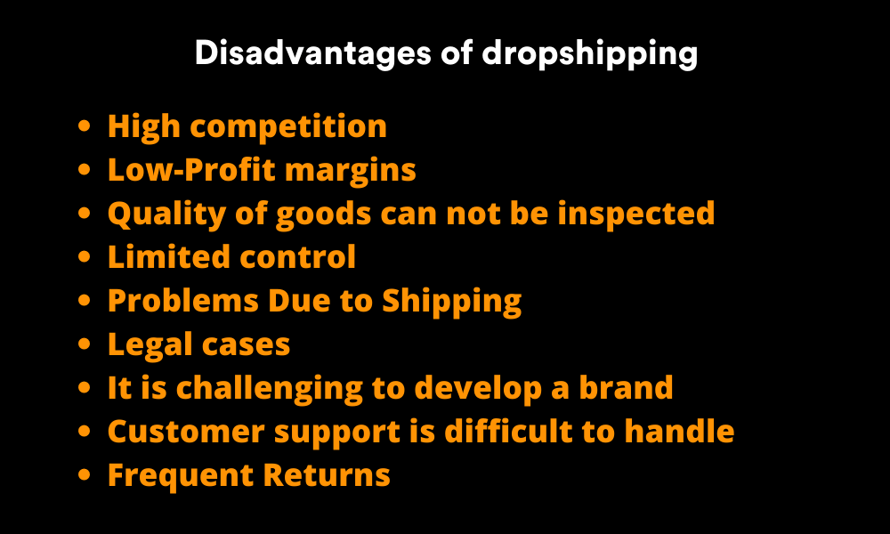 Disadvantages of dockshipping