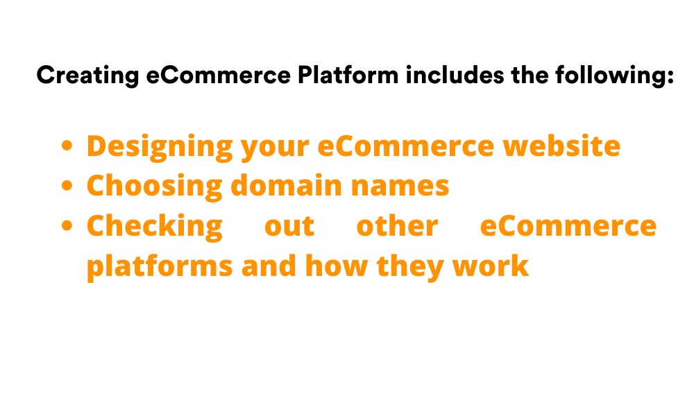 Creating eCommerce platform